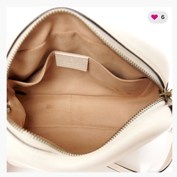 Gucci Beige Chevron Crossbody Bag - Picture 5 of 8